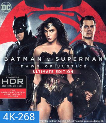 4K - Batman v Superman: Dawn of Justice (2016) แบทแมน ปะทะ ซูเปอร์แมน แสงอรุณแห่งยุติธรรม {เสียงไทยออกเป็นบางช่วง} - แผ่นหนัง 4K UHD