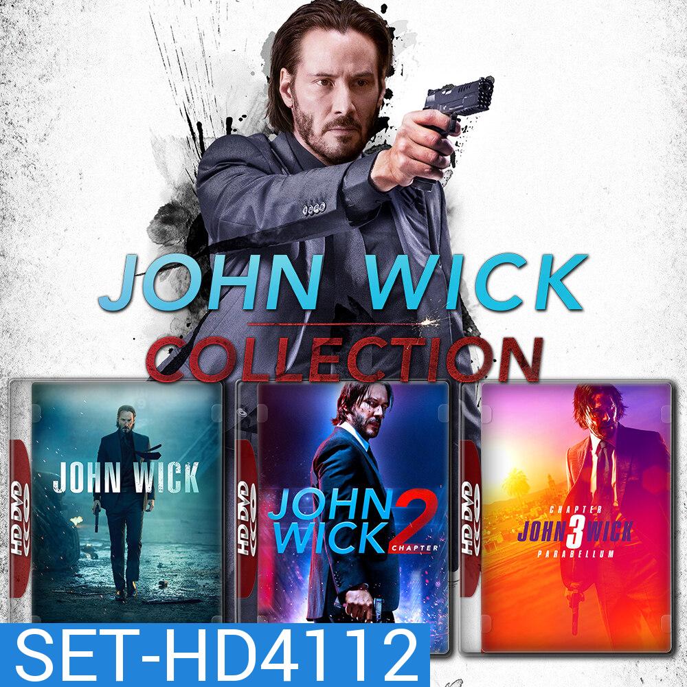 John Wick จอห์นวิค แรงกว่านรก ภาค 1-3 DVD หนังใหม่ มาสเตอร์ พากย์ไทย