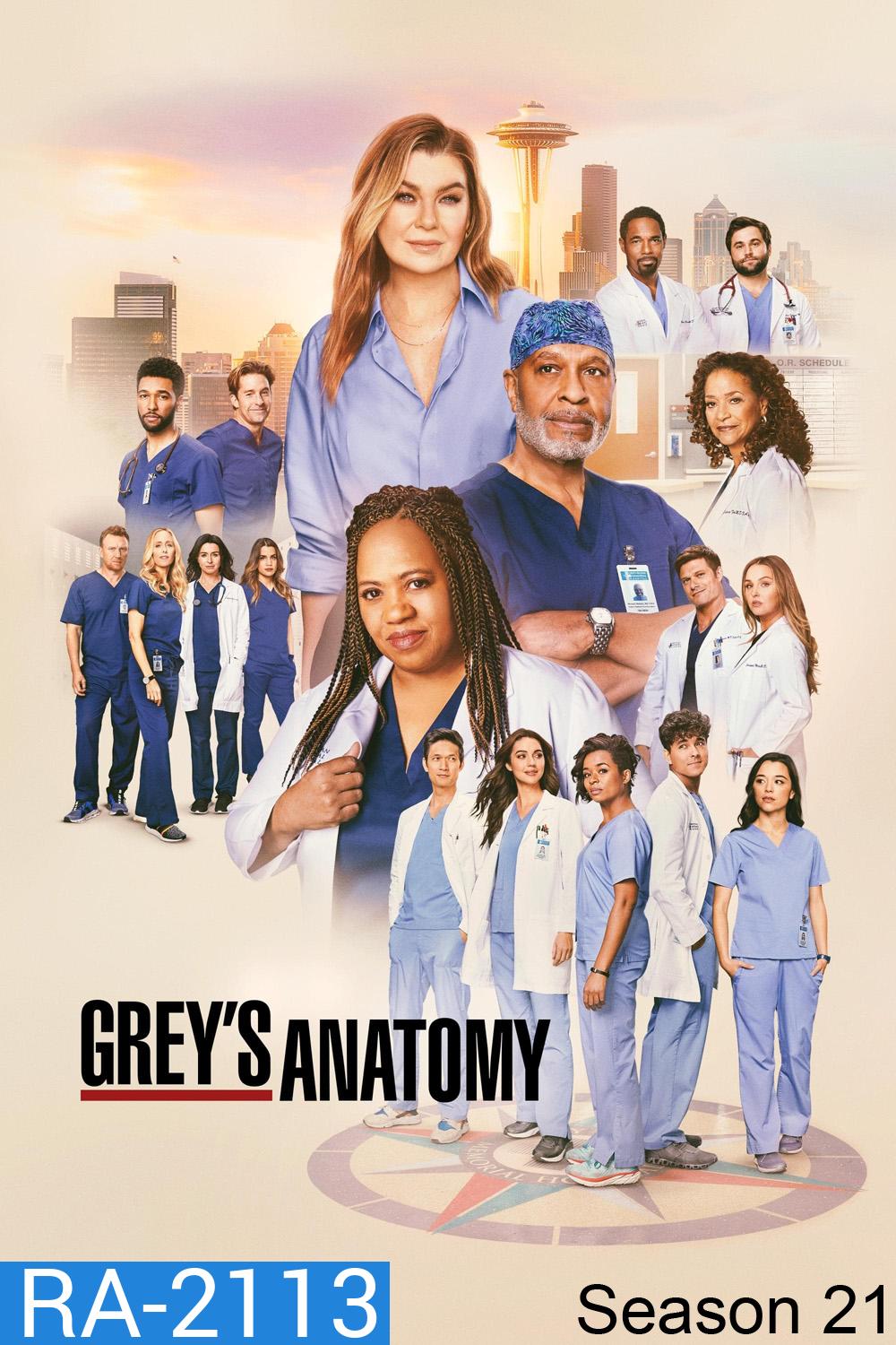 {ตอนที่ 18 ซับอังกฤษเท่านั้น} Greys Anatomy Season 21 แพทย์มือใหม่ หัวใจเกินร้อย ปี 21 (2024-2025) 18 ตอน